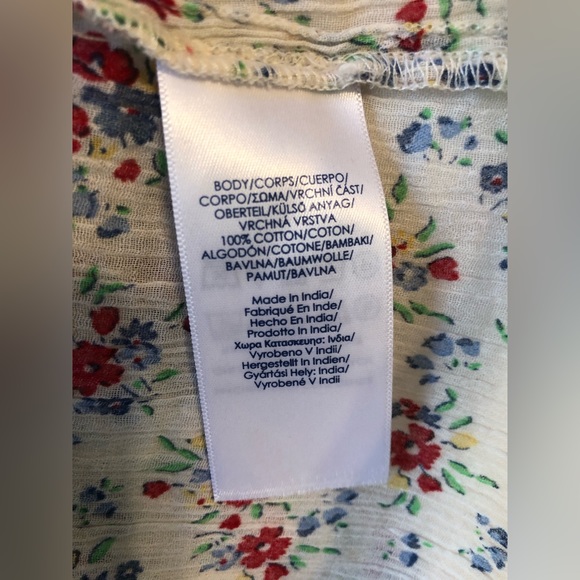 Womens Chaps Floral Blouse size L. NWOT - Picture 4 of 4